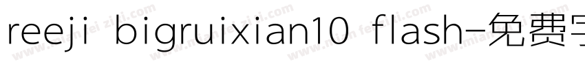 reeji bigruixian10 flash字体转换